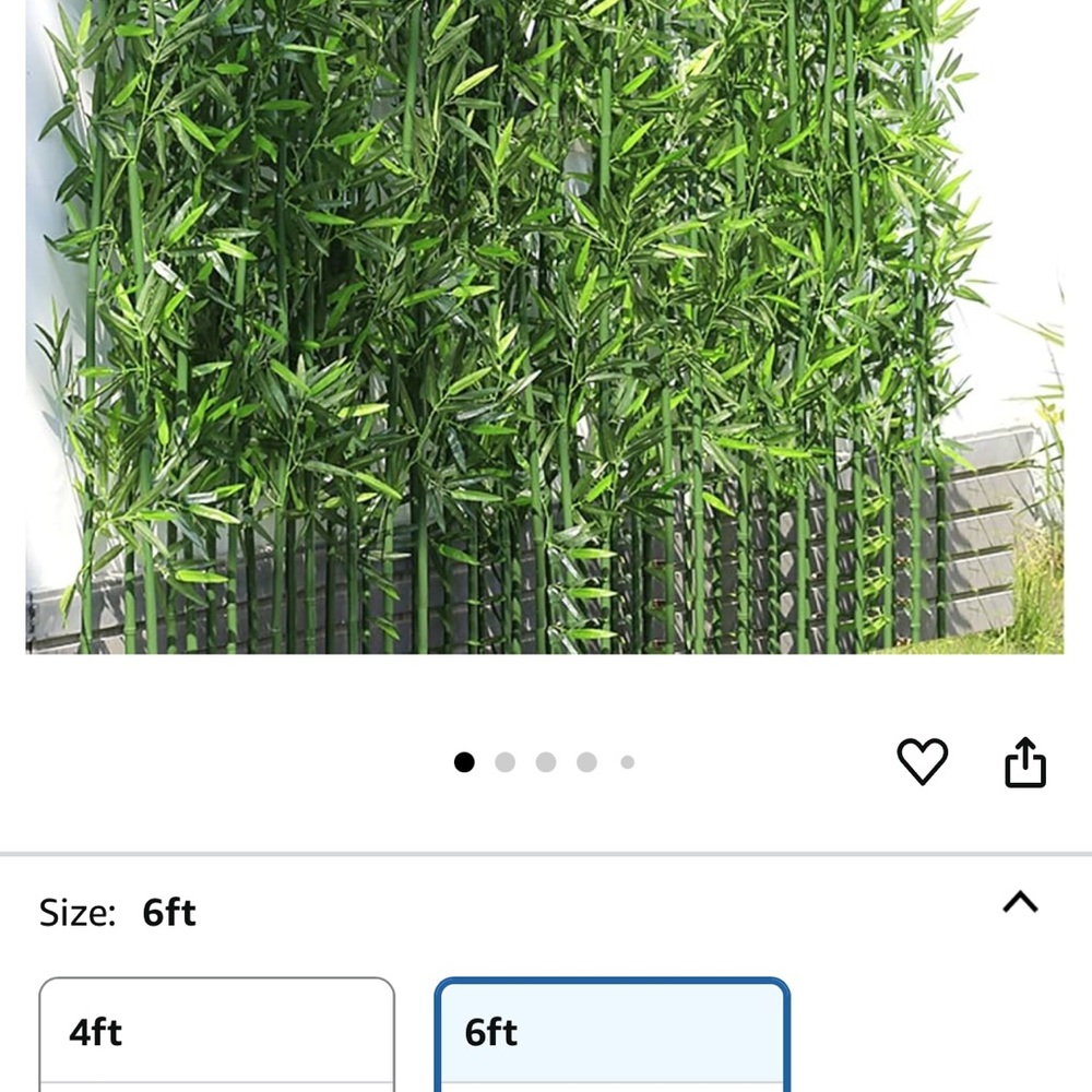 Artificial Bamboo Privacy Screen